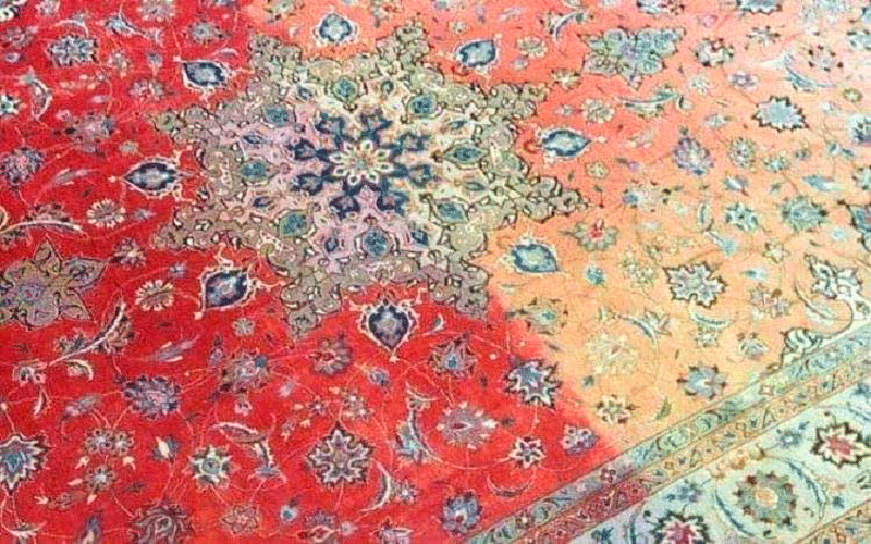 تغییر رنگ فرش